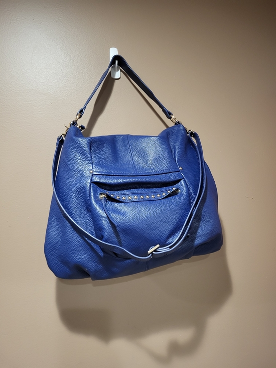 Laggo Handbags - LAGGO Cobalt Blue Pebbled Leather Joyce Shoulder Bag